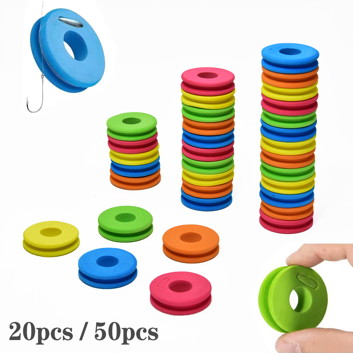 20/50pcs EVA Fishing Line Wind - Fishing Line Spool recensie en prijs