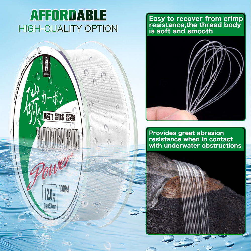 ZUKIBO 50m 100m 100% Fluorocar - Fluorocarbon Line recensie en prijs
