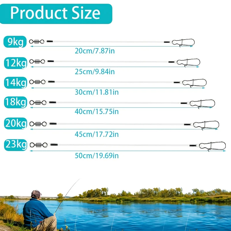 15pcs Fluorocarbon Wire Leader - Leader Line recensie en prijs