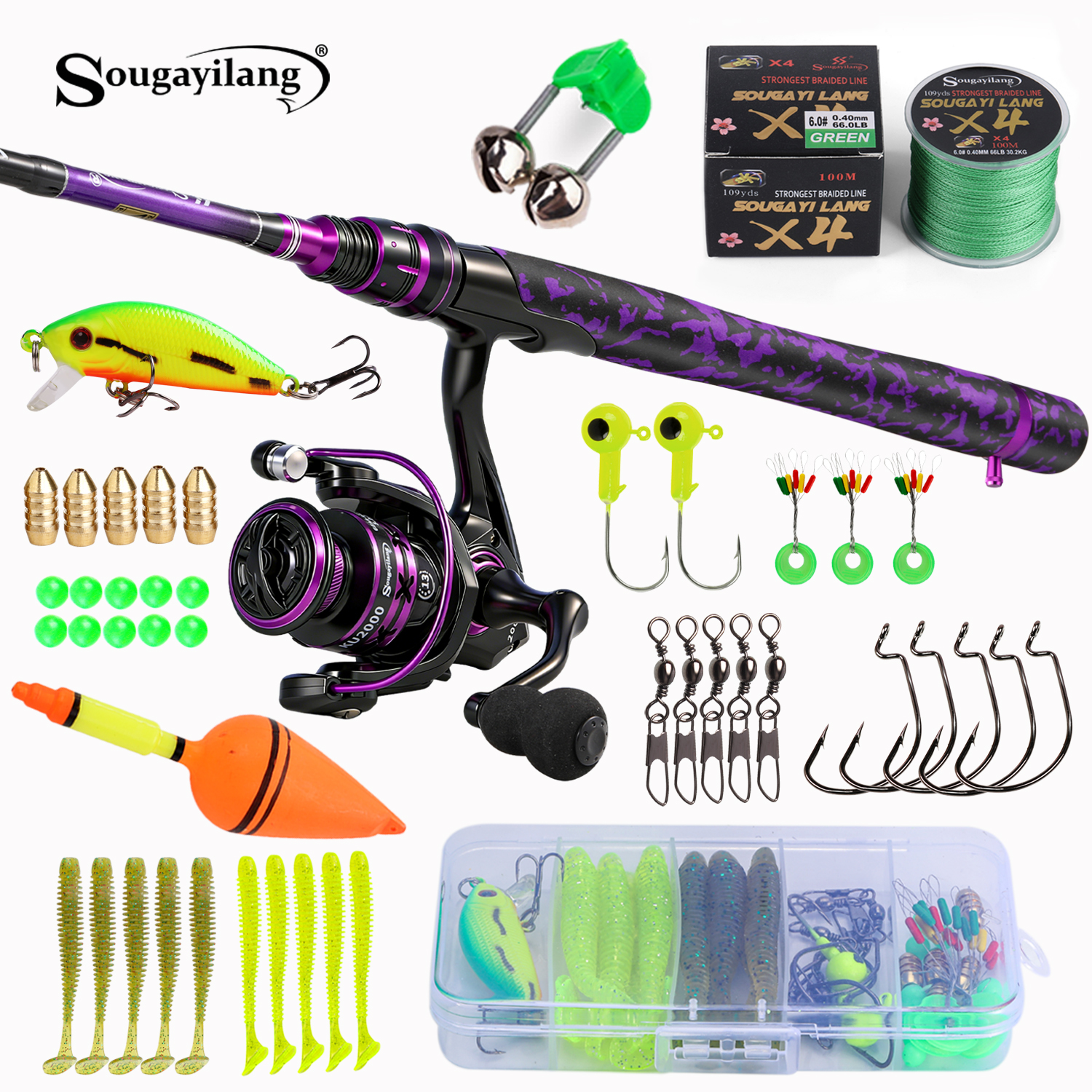Sougayilang Spinning Fishing R - Freshwater Line recensie en prijs