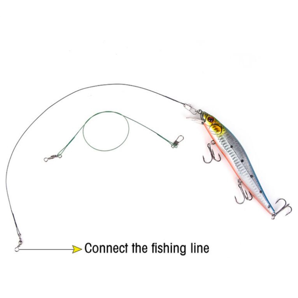 10pcs/lot Anti Bite Steel Fish - Leader Line recensie en prijs