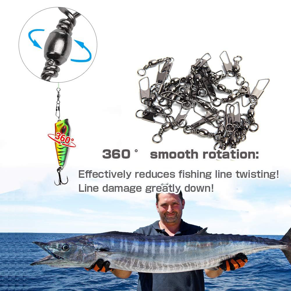 50Pcs Stainless Steel Snap Swi - Monofilament Line recensie en prijs