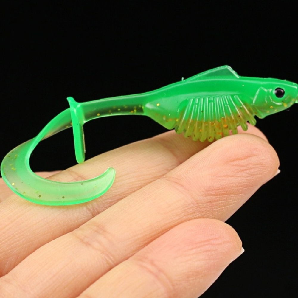 10PCS PVC Fishing Soft Lures 6 - Ice Fishing Line recensie en prijs
