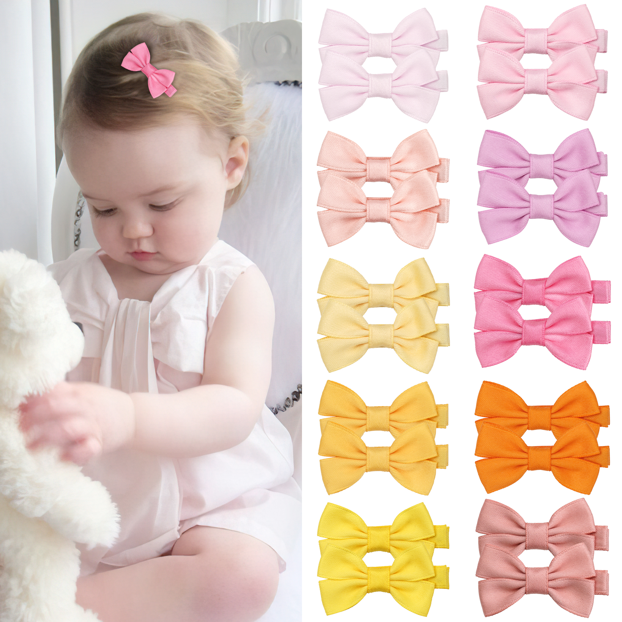 12/20 Pcs 2Inch Baby Hair Bows - Tippet Line recensie en prijs