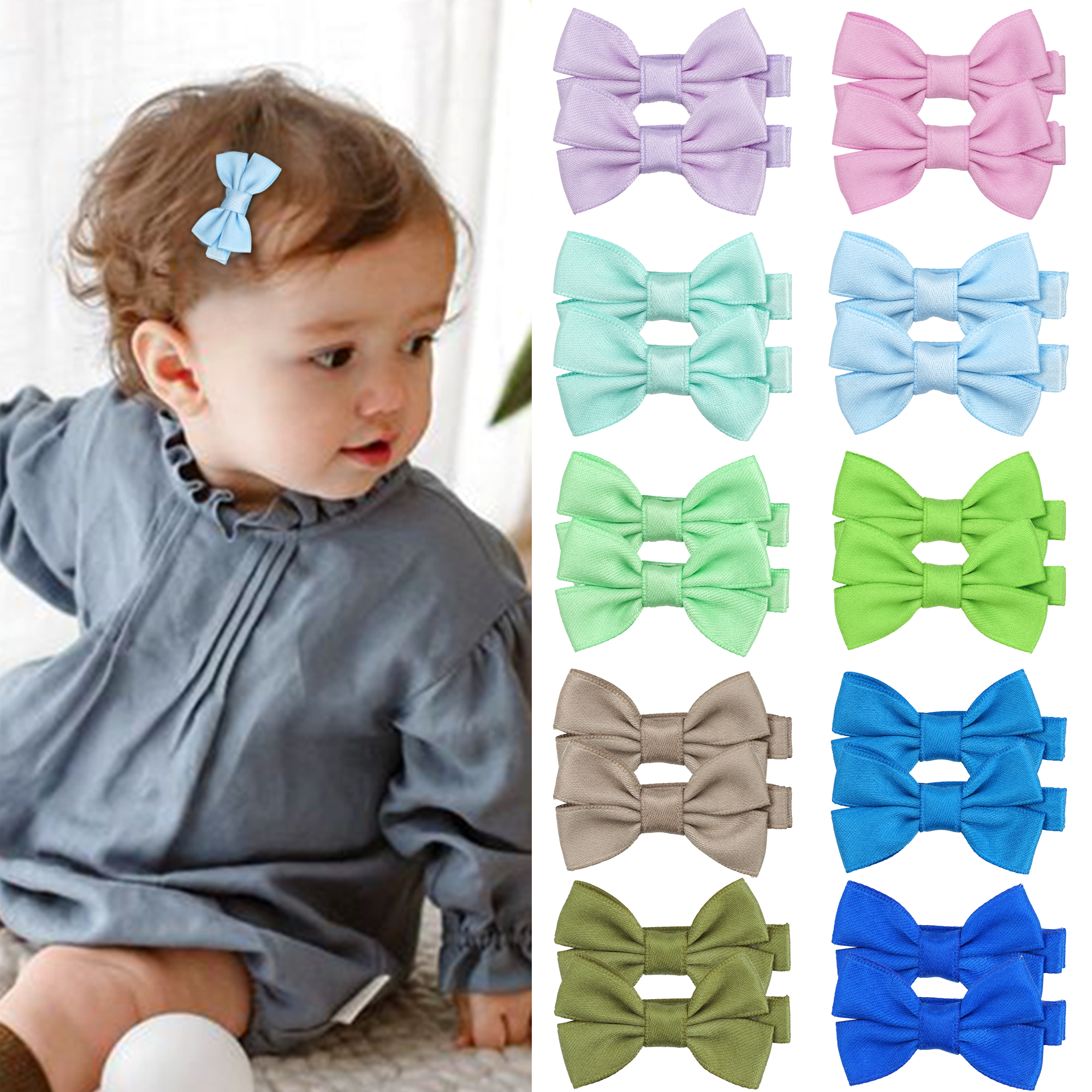 12/20 Pcs 2Inch Baby Hair Bows - Tippet Line recensie en prijs