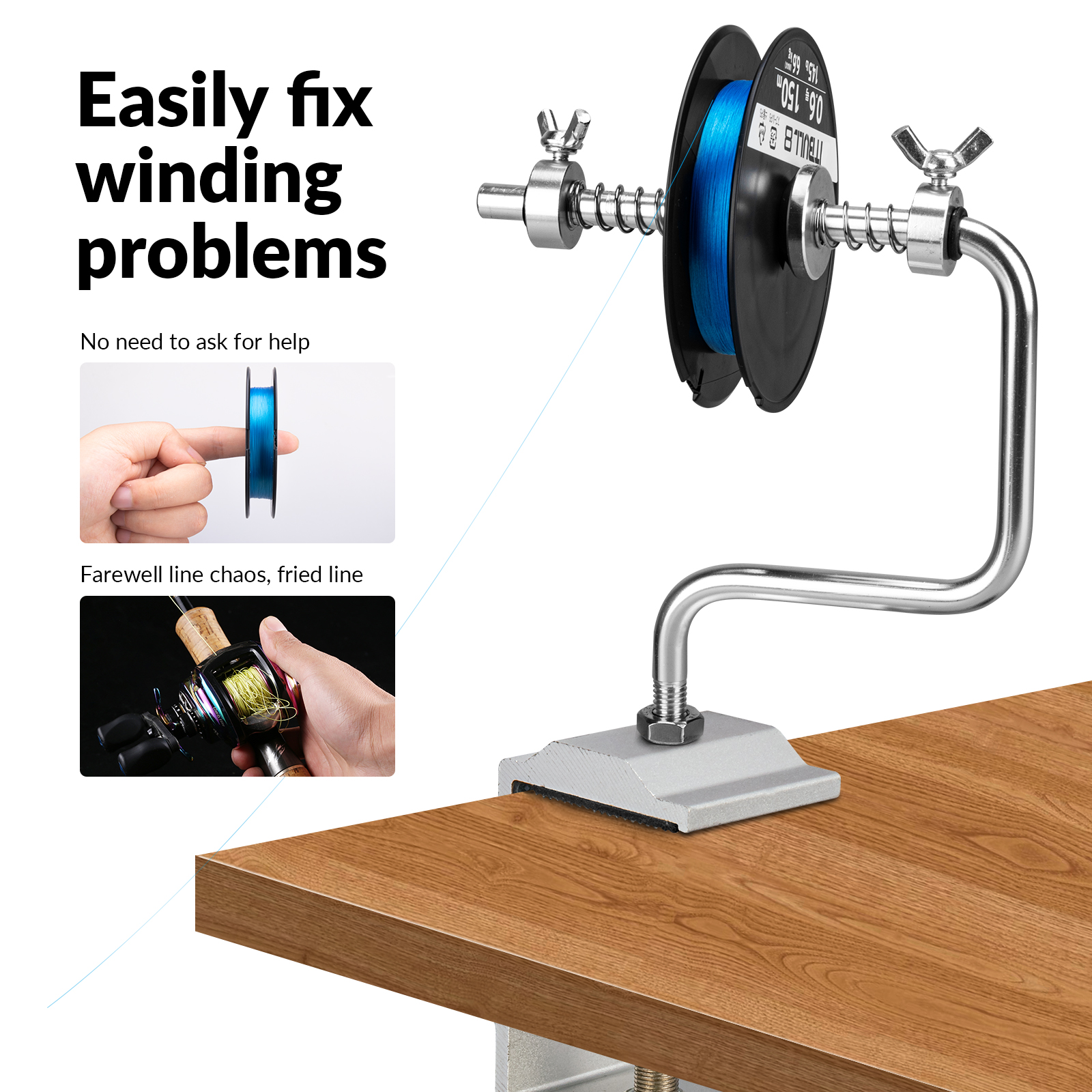 1pcs Portable Aluminum Fishing - Fishing Line Spool recensie en prijs
