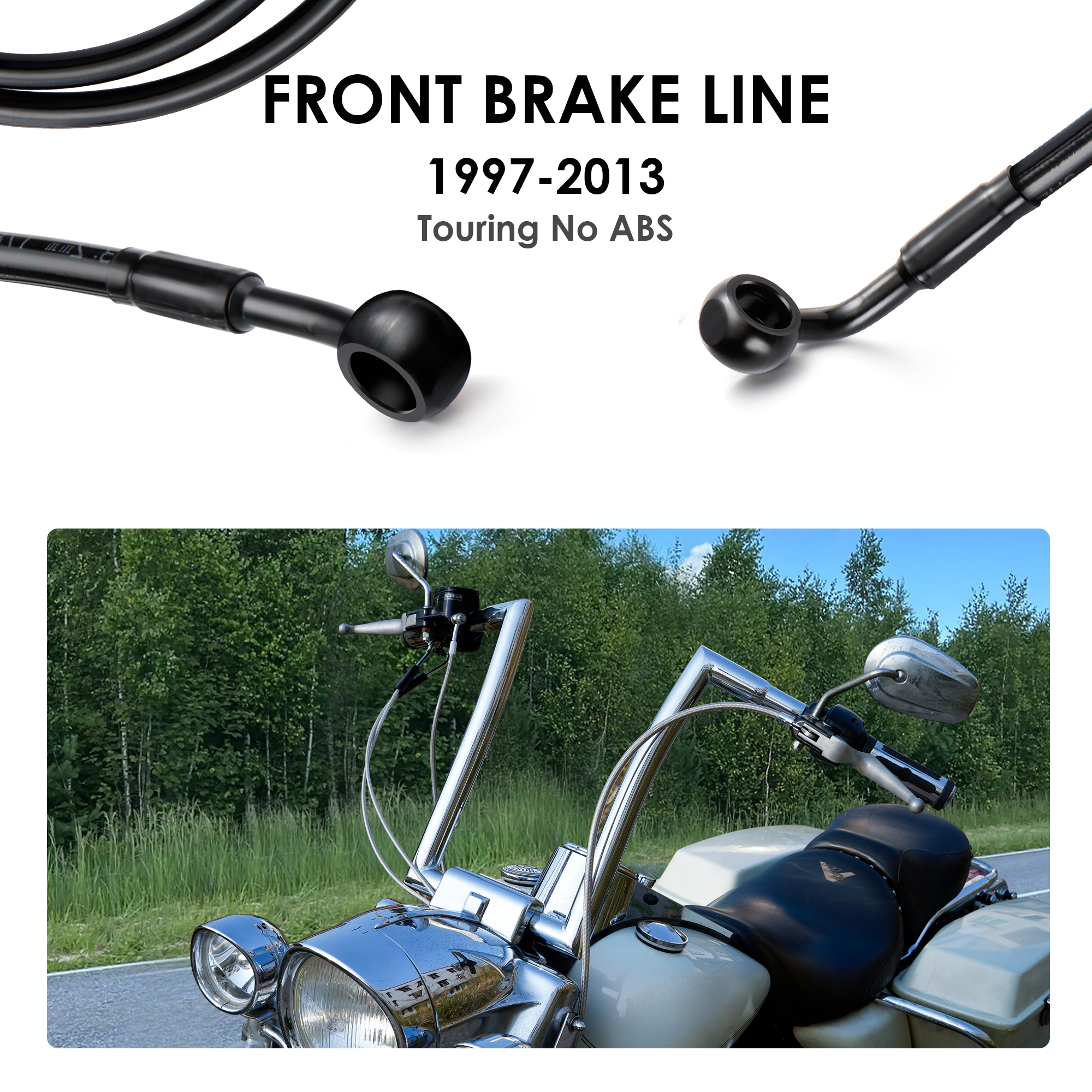 140/145/150CM Front Brake Line - Braided Line recensie en prijs