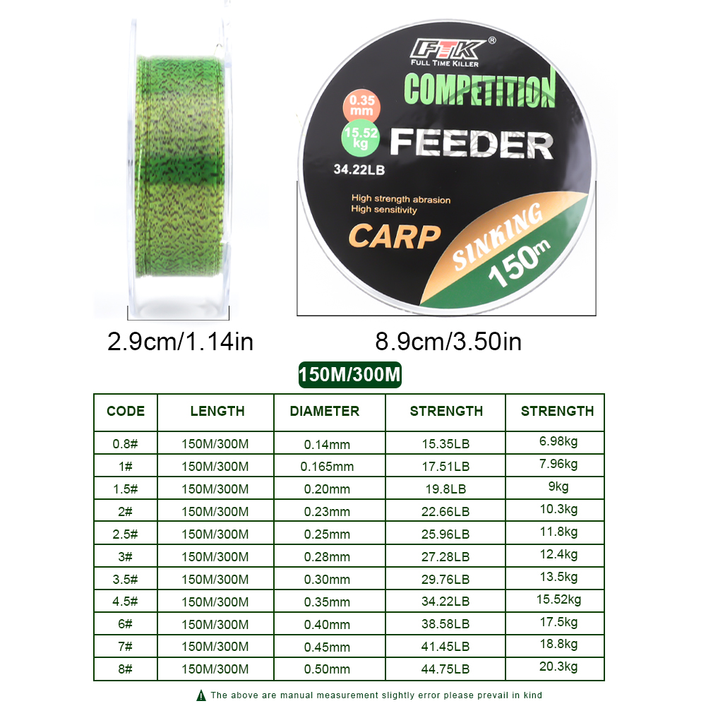 FTK  3D Invisible Carp Fishing - Fluorocarbon Line recensie en prijs