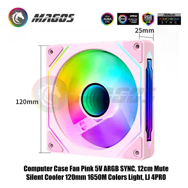 Computer Case Fan Pink 5V ARGB - Fly Line recensie en prijs