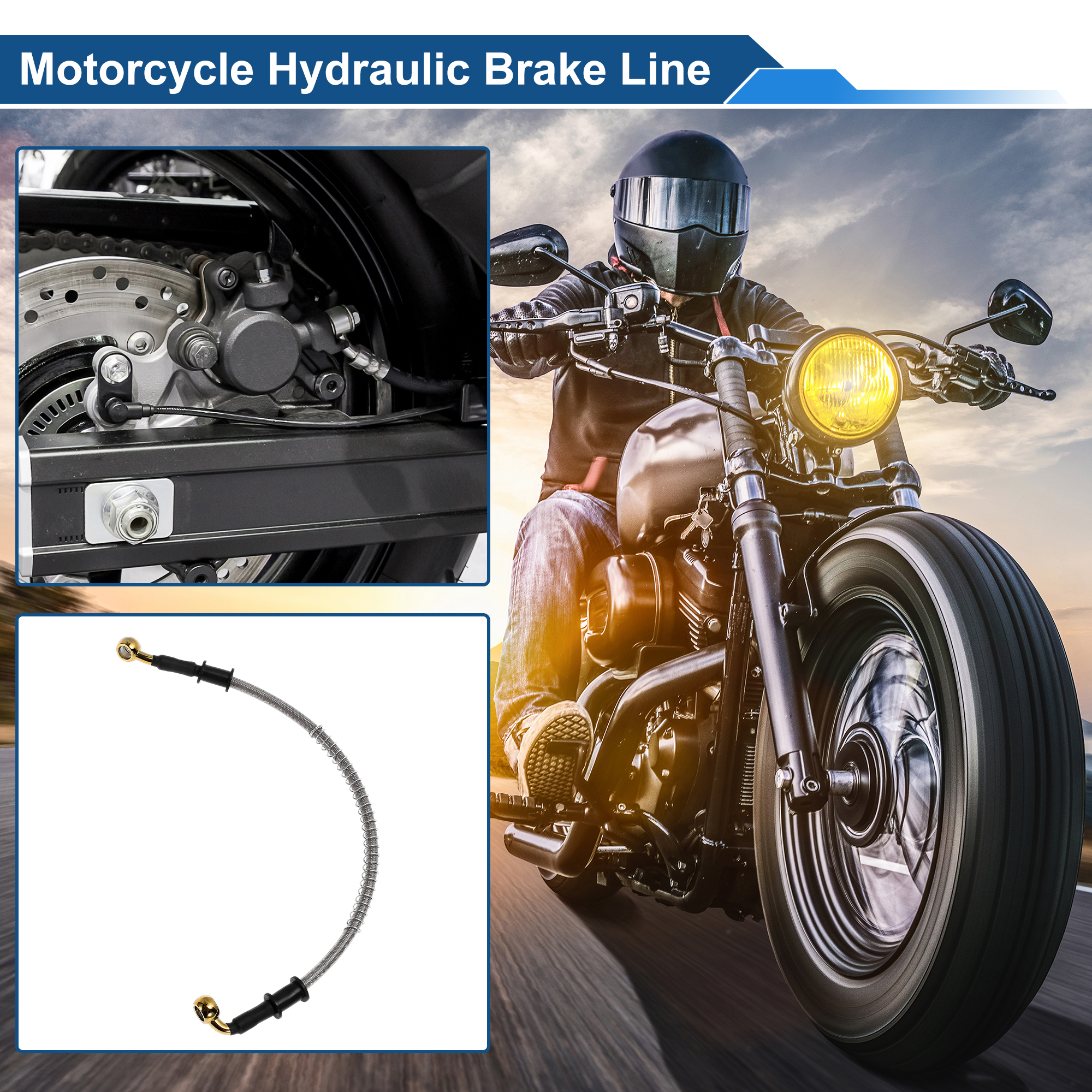 Motoforti 40cm Motorcycle Brak - Braided Line recensie en prijs