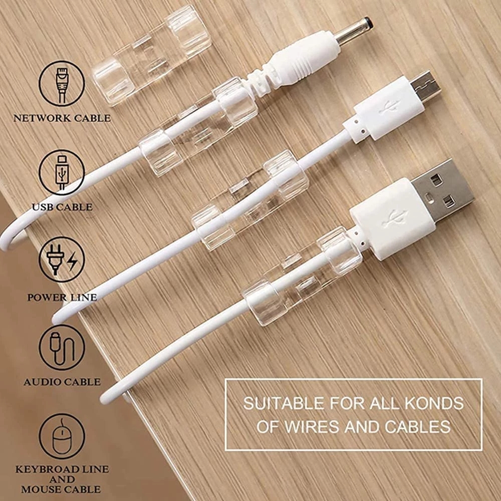 40PCS Cable Organizer Clips Ca - Tippet Line recensie en prijs