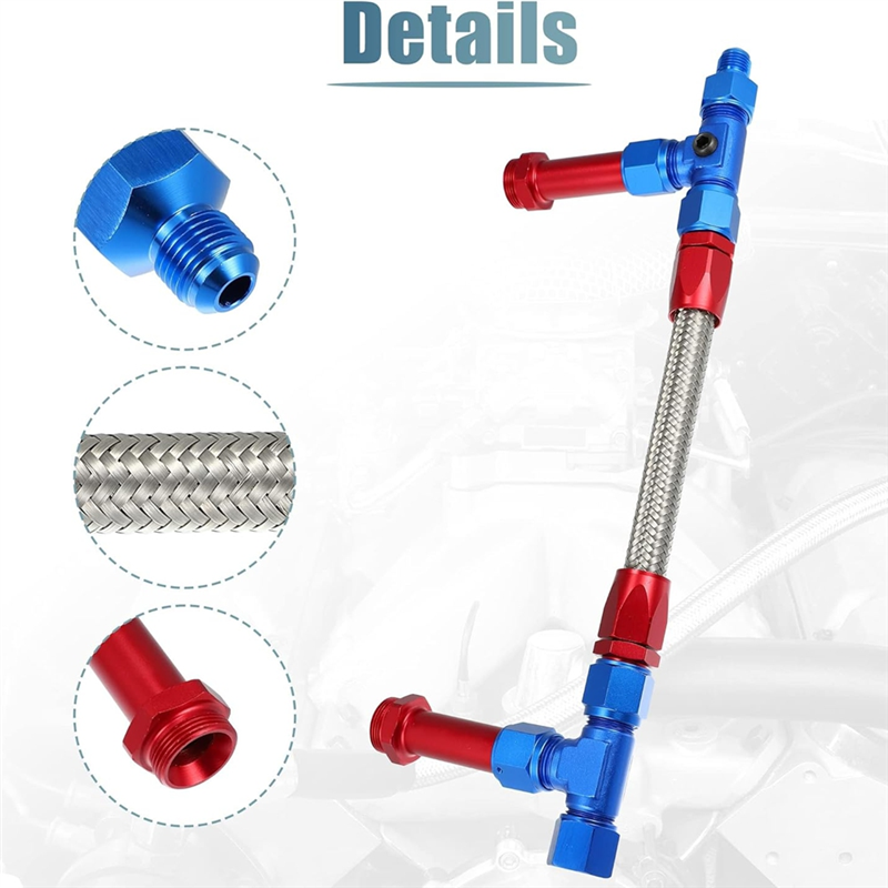 8AN Dual Feed Fuel Line To 7/8 - Braided Line recensie en prijs