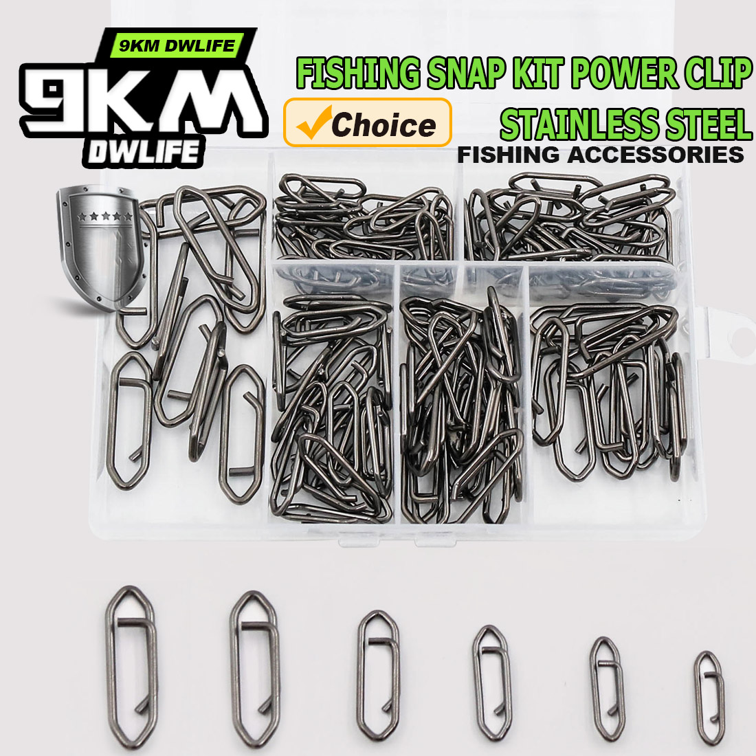 9KM Fishing Snap Kit 110pcs Po - Freshwater Line recensie en prijs
