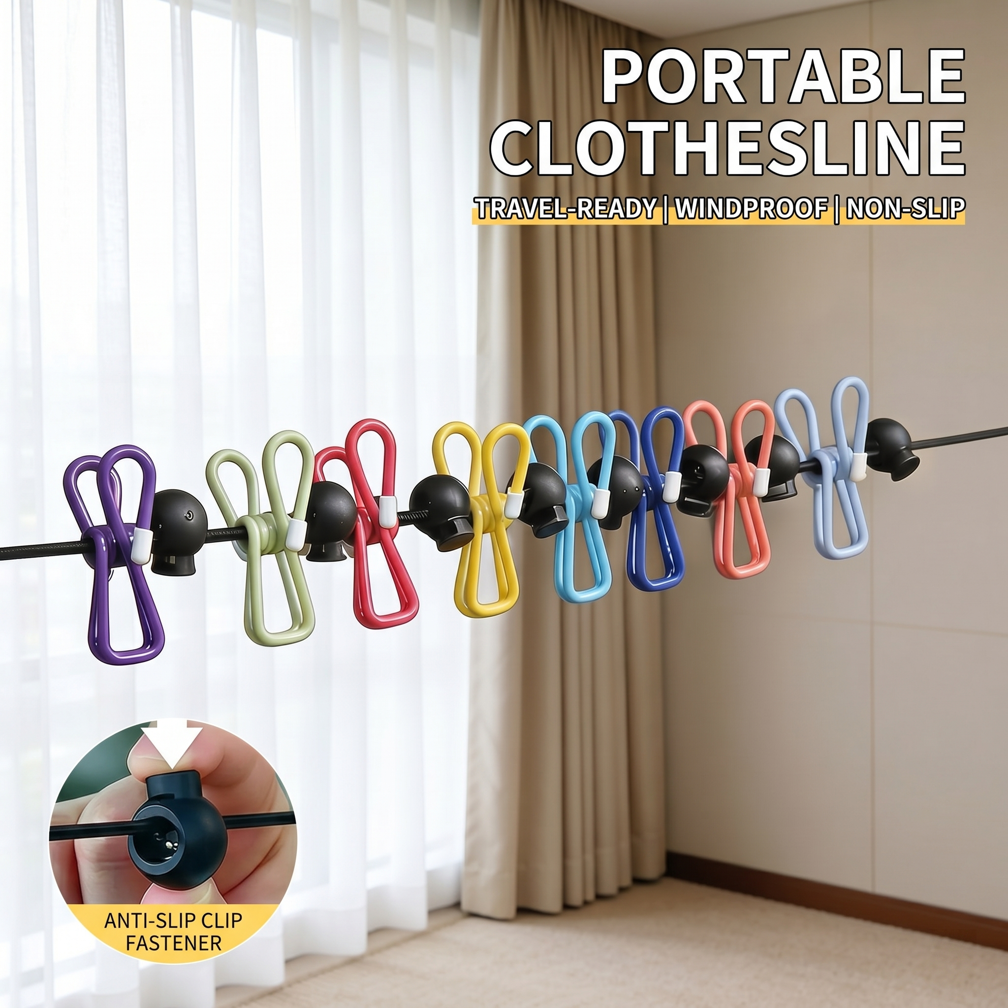 Travel Clothesline Clothes Lin - Tippet Line recensie en prijs