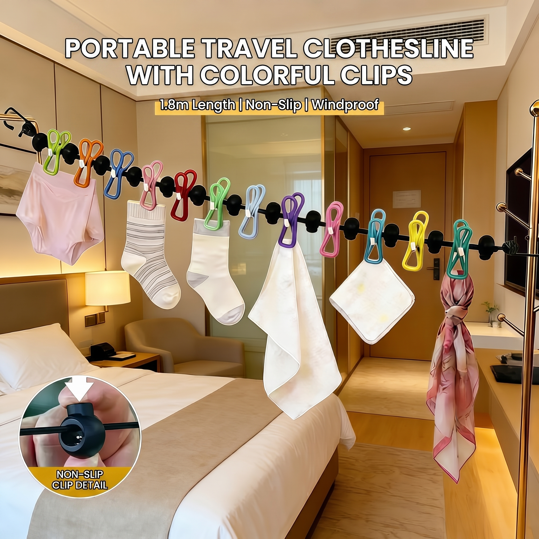 Travel Clothesline Clothes Lin - Tippet Line recensie en prijs