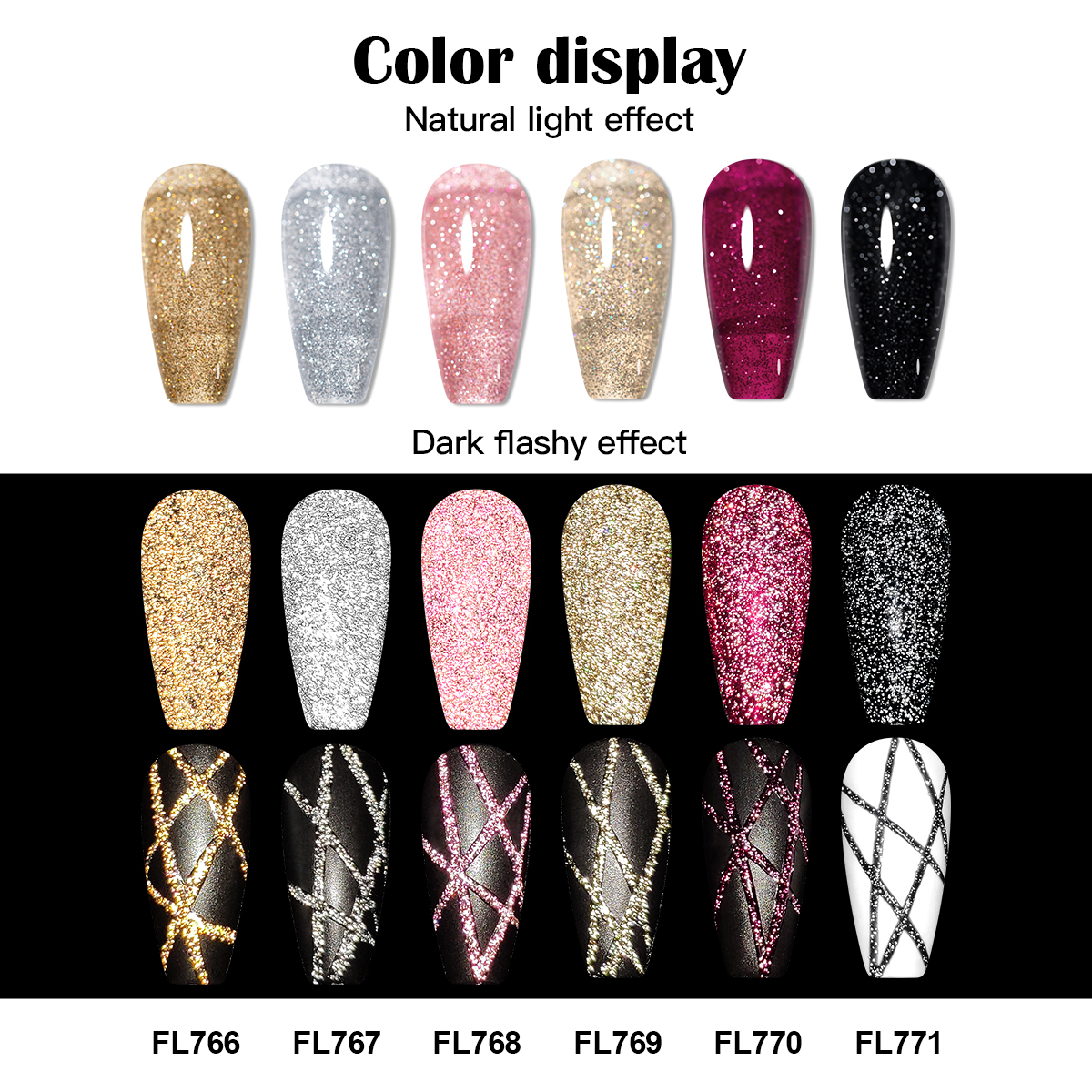 Gold Silver Reflective Glitter - Copolymer Line recensie en prijs