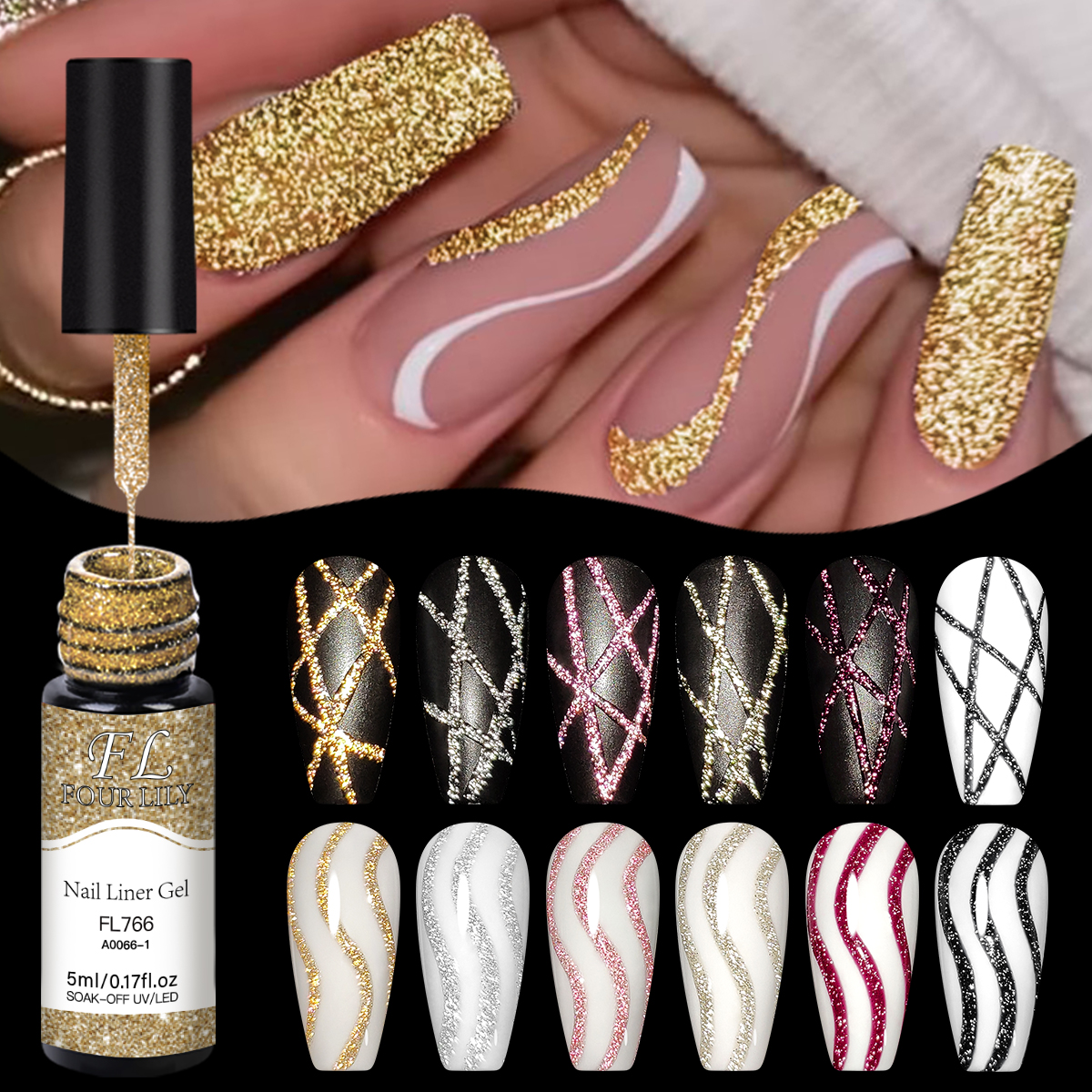 Gold Silver Reflective Glitter - Copolymer Line recensie en prijs
