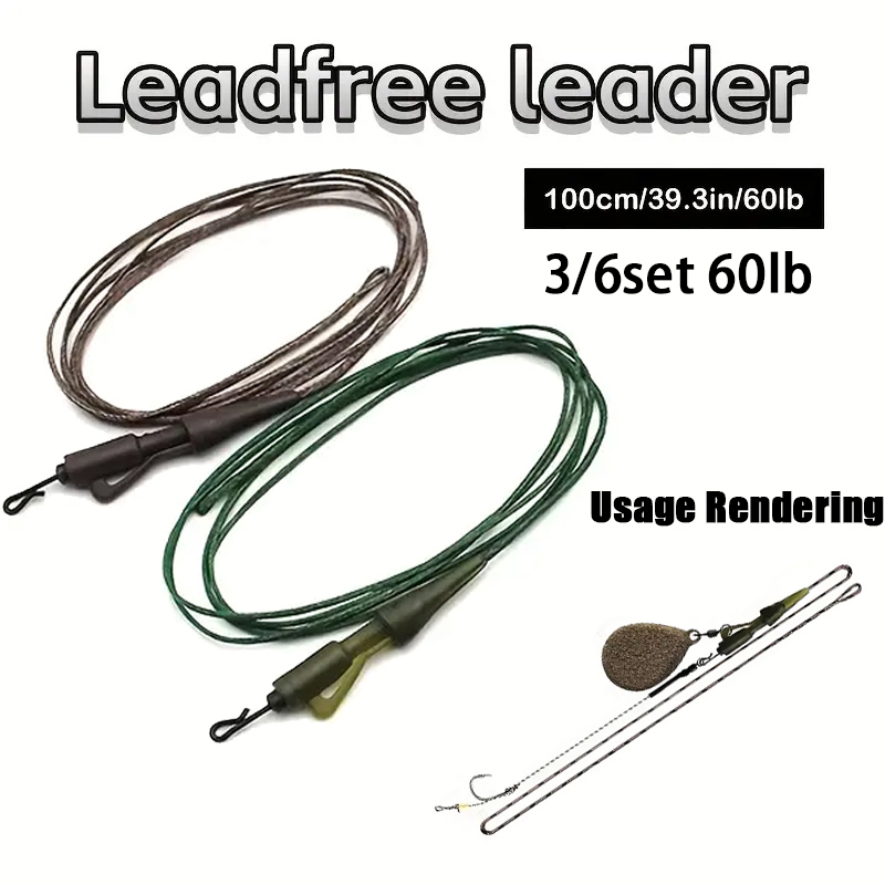 3/6pc CarpCarp Fishing Line Re - Leader Line recensie en prijs
