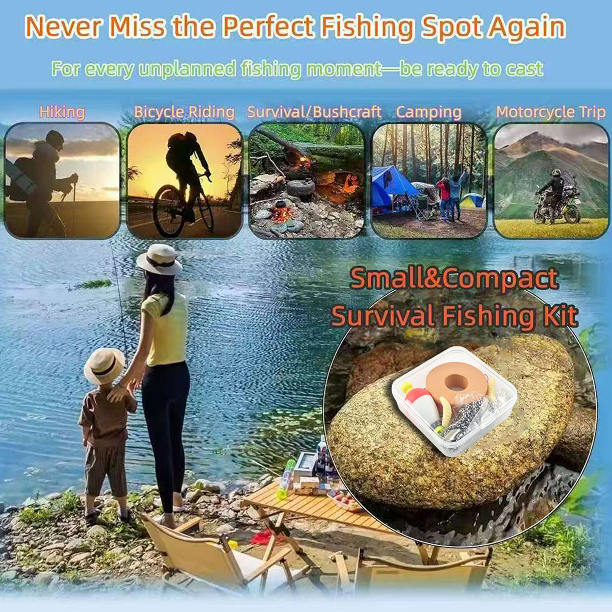 Portable Emergency Fishing Gea - Fishing Line Box recensie en prijs