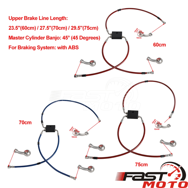Motorcycle Brake Line Kit ABS  - Braided Line recensie en prijs