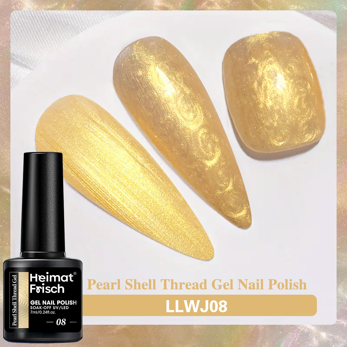 1 piece of shell line gel nail - Copolymer Line recensie en prijs