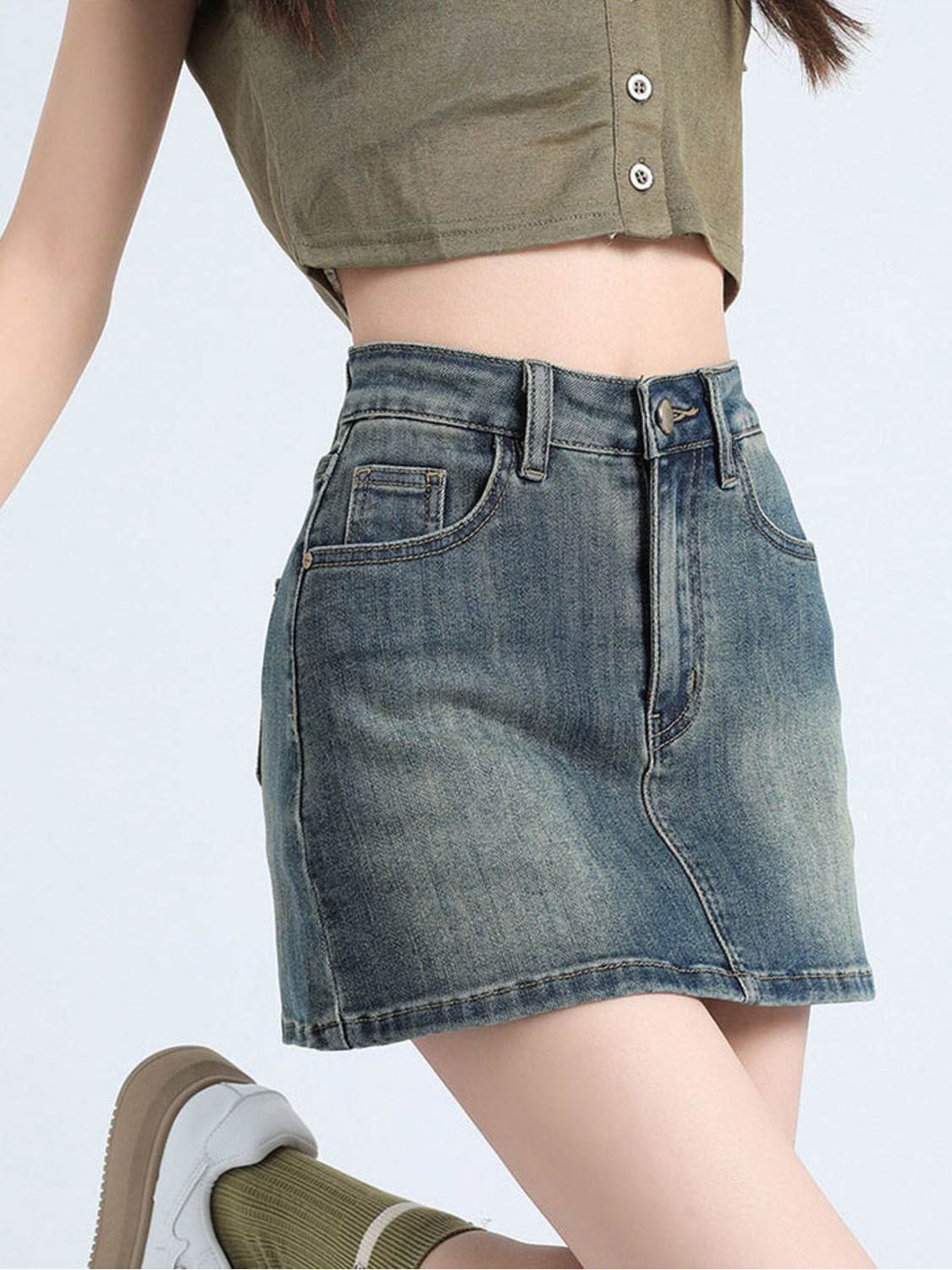 Women's Vintage Washed Denim S - Fly Line recensie en prijs
