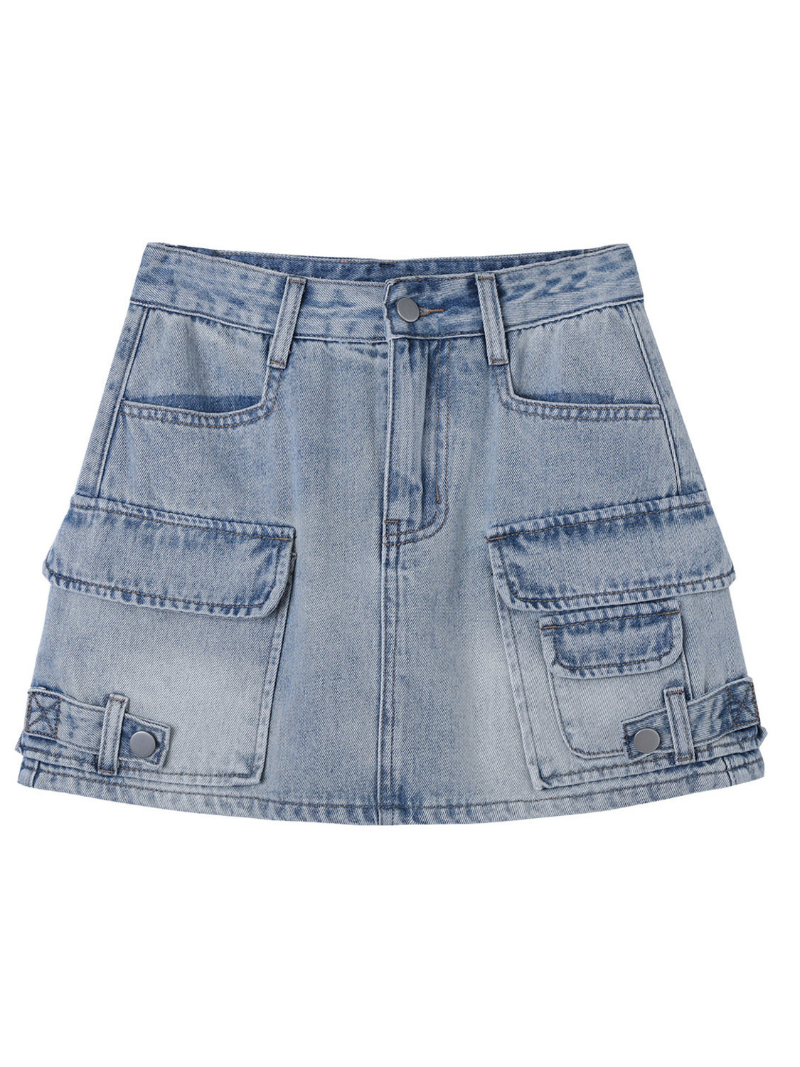 Women High Waist Cargo Denim M - Fly Line recensie en prijs